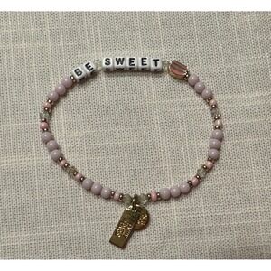 Little Words Project Emily in Paris Be Sweet Pink Beaded Macaron Bracelet 2024